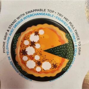 Popsockets popgrip pumpkin pie phone accessory